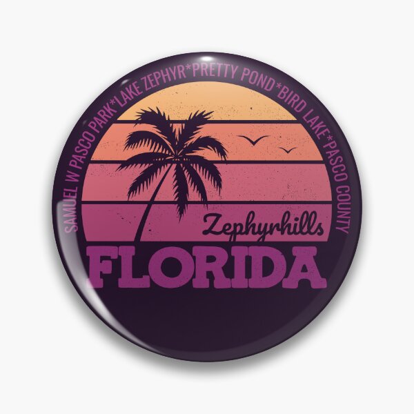 Item preview, Zephyrhills Florida Sunset Retro Vintage Local Pride Logo  designed and sold by CRHPOD20.