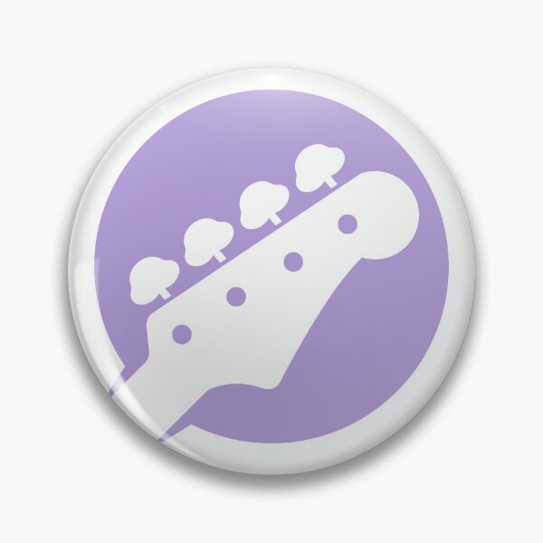 Item preview, Bass Guitar Head Pastel Purple designed and sold by Ninjakandy.