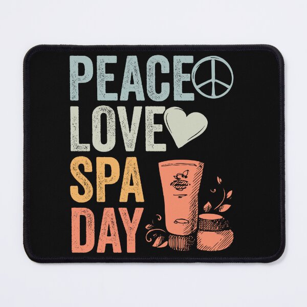 Item preview, Peace Love Retro Spa Day Appreciation For A Girls Spa Trip designed and sold by Nessshirts.