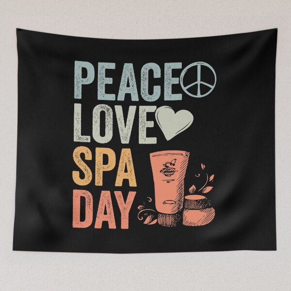 Item preview, Peace Love Retro Spa Day Appreciation For A Girls Spa Trip designed and sold by Nessshirts.