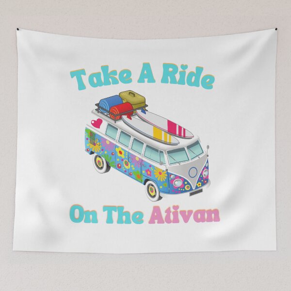 Item preview, Take a Ride on the Ativan Funny Sticker designed and sold by Morja2015.