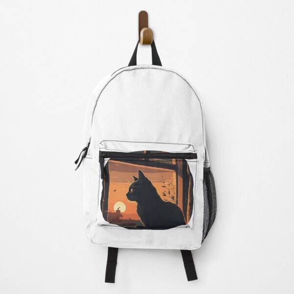 Item preview, Cat Watching Sunset Scene designed and sold by okamitouch.