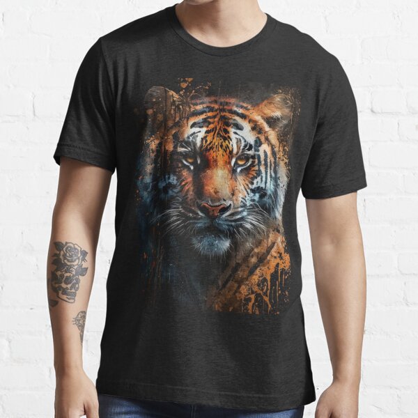 Tiger Graphic Tee Yin Yang Shirt Good Energy Shirt Fearless 
