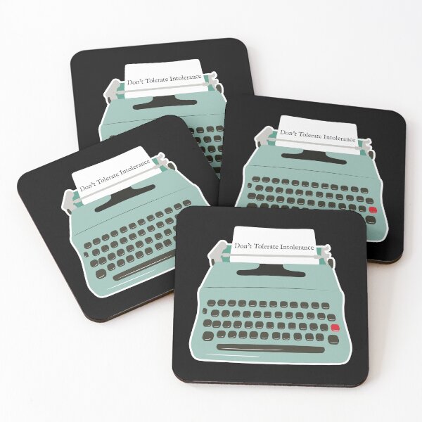 Item preview, Don’t Tolerate Intolerance Typewriter Version designed and sold by DzignSpace.