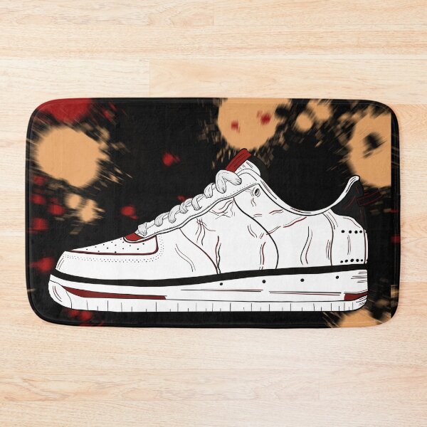 Item preview, Air Force One Sneaker Art with Red, Black, and White Colorway designed and sold by CousinJoeArt.