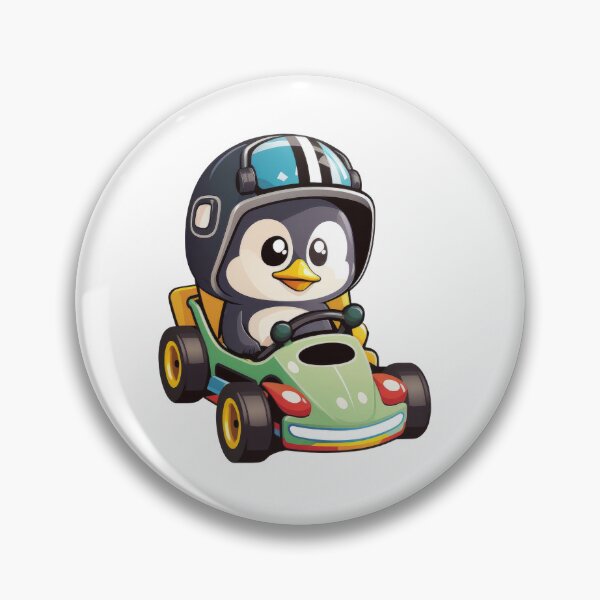 Item preview, Cute penguin driving a go kart designed and sold by Marcus Burnette.