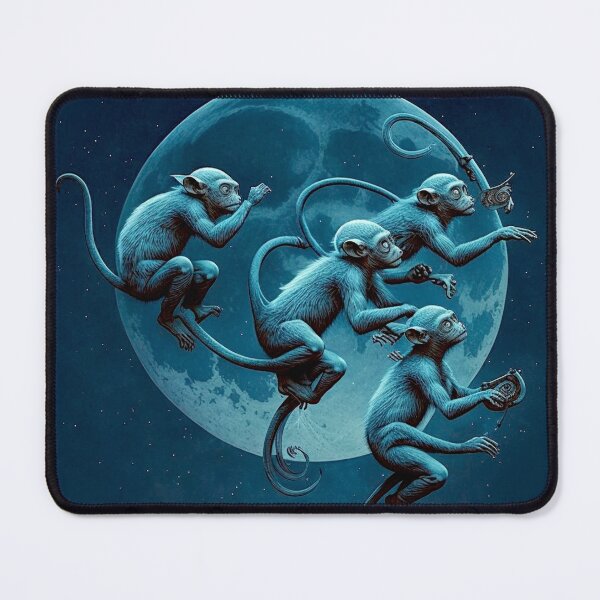 Item preview, Monkeys dancing in the moonlight  designed and sold by Chiron WADE.