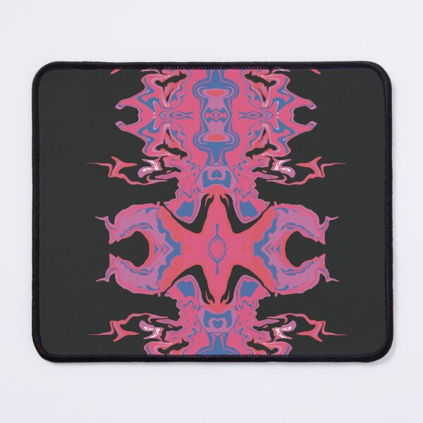 Item preview, Tactikles pink blue fluid abstract art acrylic  designed and sold by chuckletuckle.
