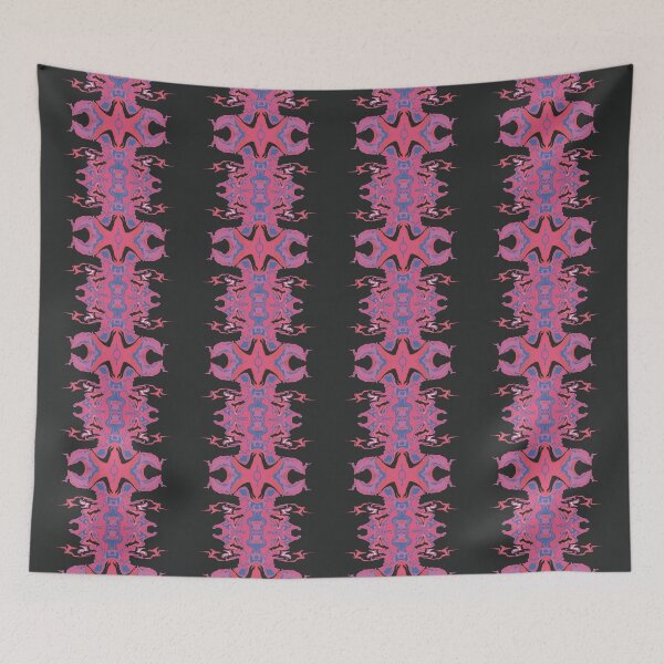 Item preview, Tactikles pink blue fluid abstract art acrylic  designed and sold by chuckletuckle.
