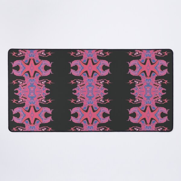Item preview, Tactikles pink blue fluid abstract art acrylic  designed and sold by chuckletuckle.