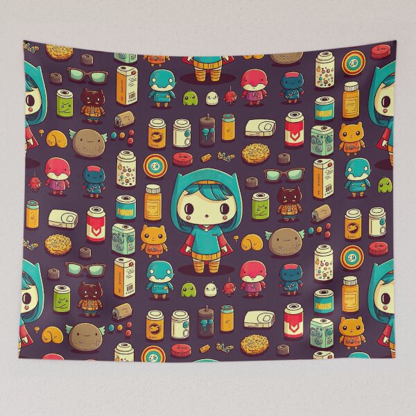 Item preview, Superhero Girl: Inspiring Women Power Pattern designed and sold by ultra-cute.