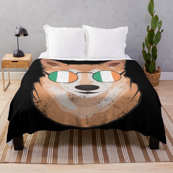 Item preview, Vintage Patriotic Shiba Inu Irish Flag designed and sold by feether-store.
