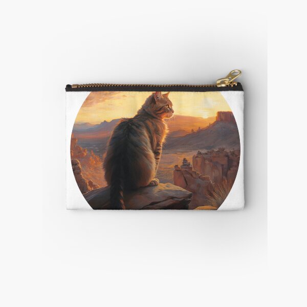 Item preview, Cat Watching Sunset Scene designed and sold by okamitouch.