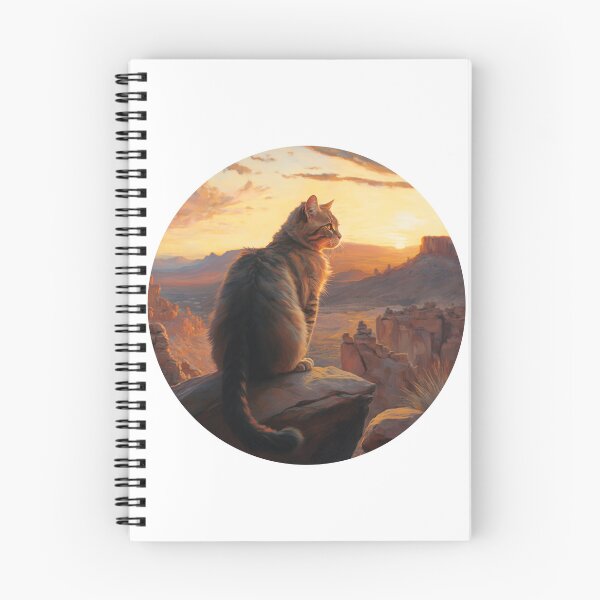 Item preview, Cat Watching Sunset Scene designed and sold by okamitouch.