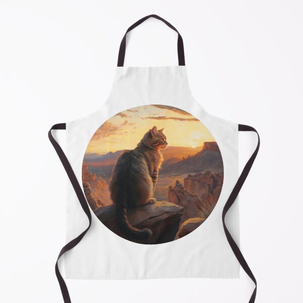 Item preview, Cat Watching Sunset Scene designed and sold by okamitouch.