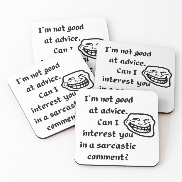Item preview, Not good at advice great at sarcasm  designed and sold by courtney petersen.