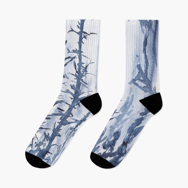 Item preview, Nature and landscapes, blue landscape, indigo tree designed and sold by anaozzart.