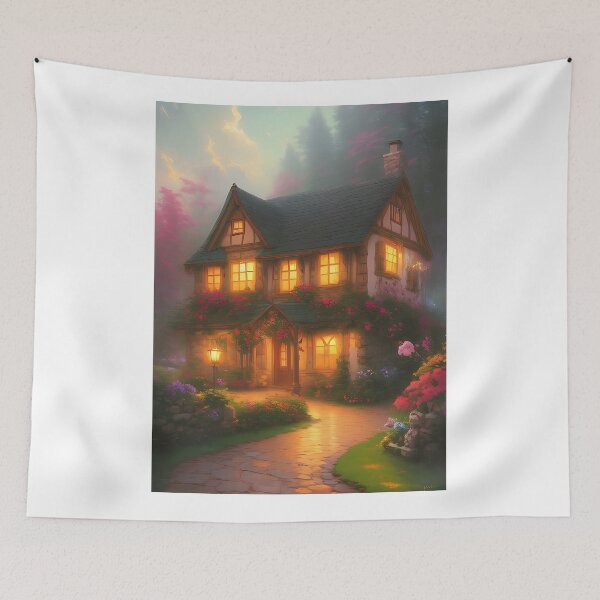 Item preview, Cozy cottage on a rainy day designed and sold by ChaosEdits.