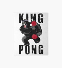 Vintage King Pong - Ping Pong Table Tennis T-Shirt Art Board Print