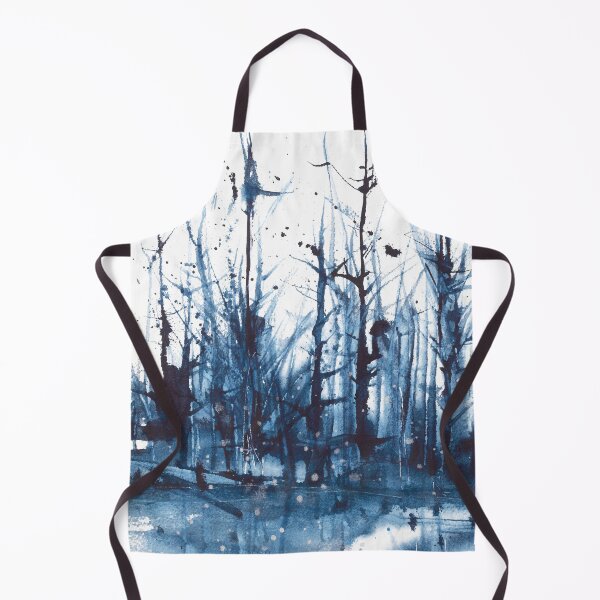 Item preview, Nature and landscapes, blue landscape, indigo tree designed and sold by anaozzart.