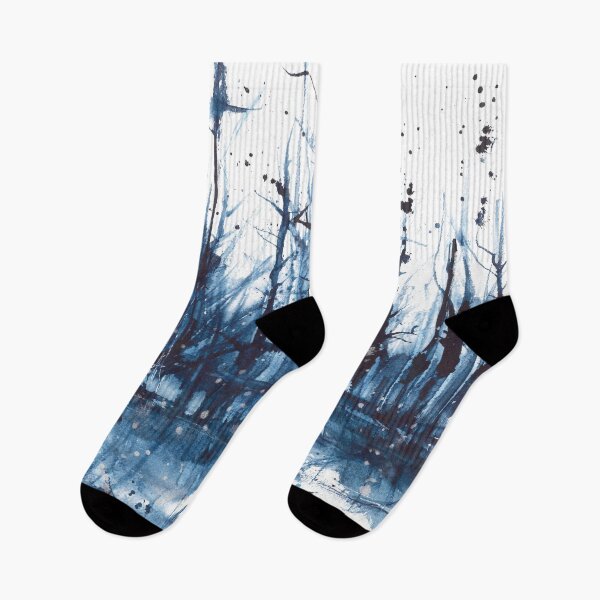 Item preview, Nature and landscapes, blue landscape, indigo tree designed and sold by anaozzart.