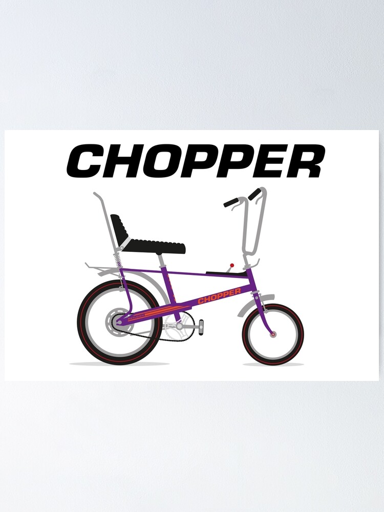 purple chopper bike