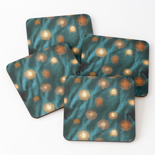 Item preview, Embroidered cosmic jellyfish on real cloth  designed and sold by YeKnot.