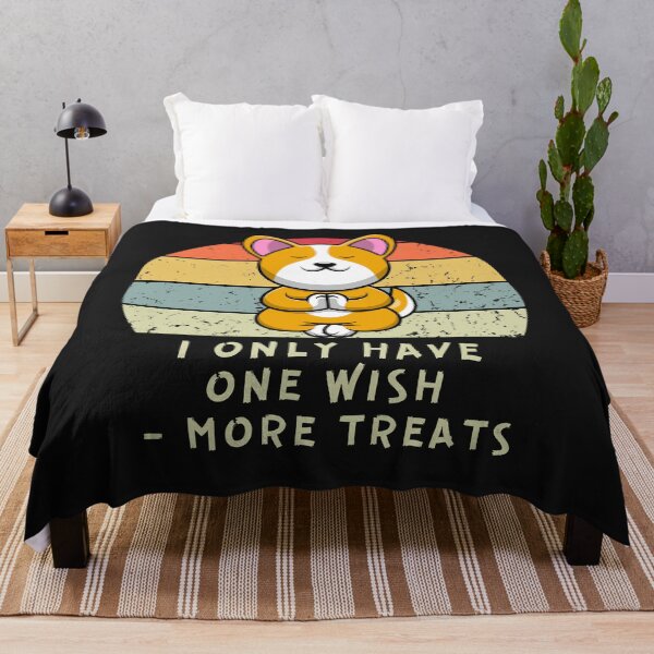 Item preview, Dog I only have one wish - more treats Retro sunset designed and sold by FreeMind-Design.