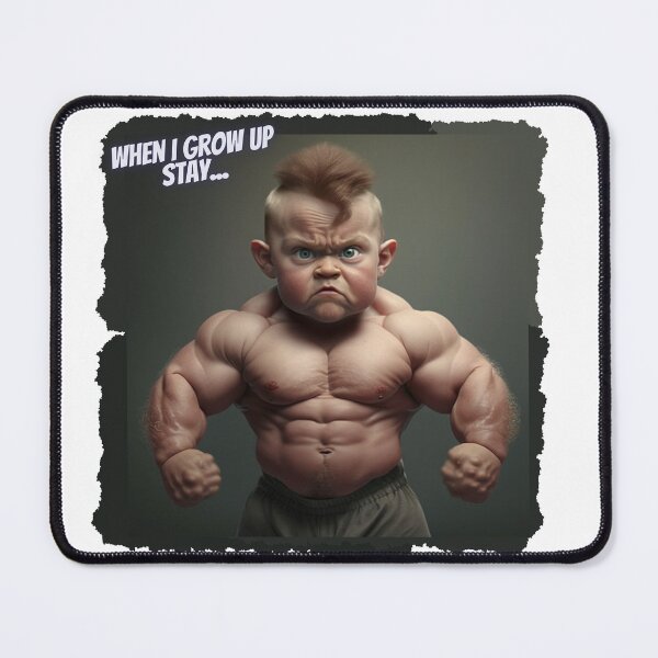 Item preview, When I grow up stay, I will become a bodybuilder. Lovely Baby the bodybuilder designed and sold by kowal11.