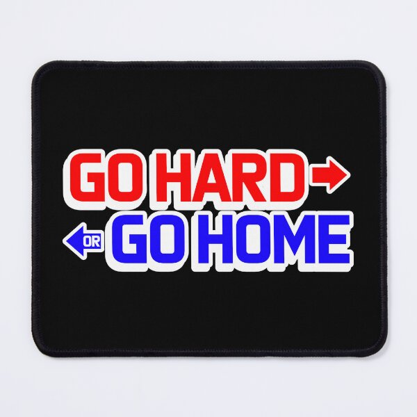Item preview, go hard or go home workout motivation designed and sold by gabicoutodesign.