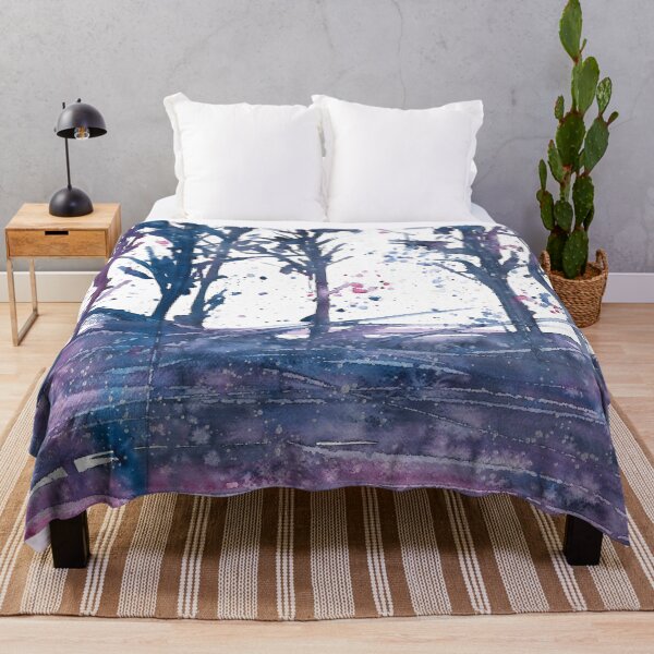 Item preview, Copy of Nature and landscapes, blue and pink landscape, indigo tree designed and sold by anaozzart.