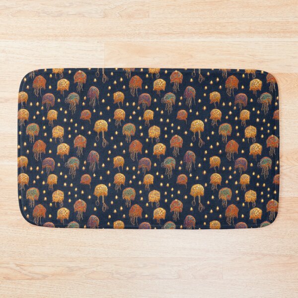 Item preview, Embroidered cosmic jellyfish on real cloth  designed and sold by YeKnot.