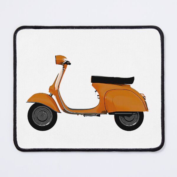 Item preview, Orange Scooter Italian Style vintage motorcycle designed and sold by PeterADesign.
