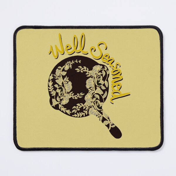 Item preview, Well Seasoned Floral Cast Iron Skillet designed and sold by CampK80.