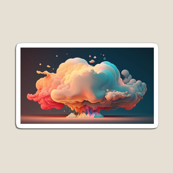 Aperçu de l'œuvre Nuages arc-en-ciel abstraits créée et vendue par RubyBlueCO.
