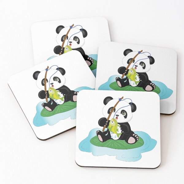Item preview, Panda bear fishing designed and sold by atedesigns.