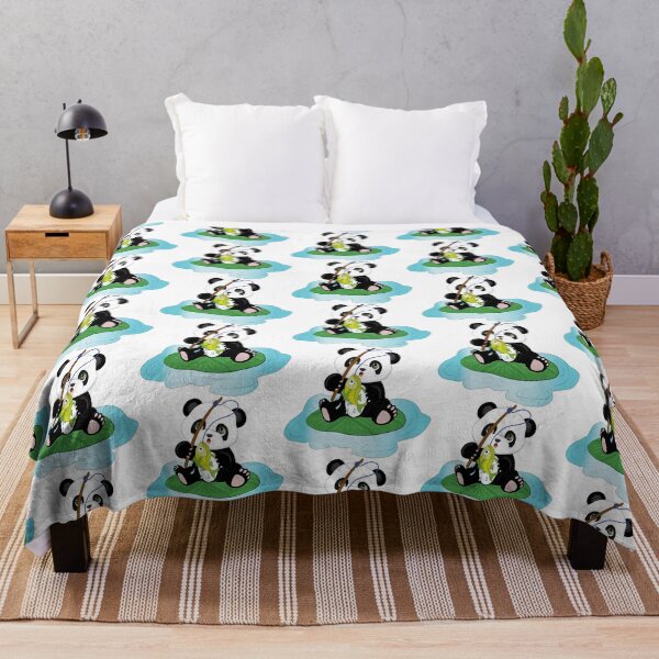 Item preview, Panda bear fishing designed and sold by atedesigns.