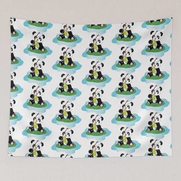 Item preview, Panda bear fishing designed and sold by atedesigns.