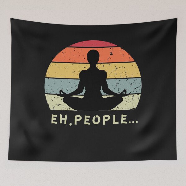 Item preview, Meditation Women Calm Eh, Poeple Retro sunset designed and sold by FreeMind-Design.