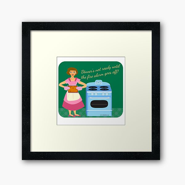 Item preview, Fire Alarm Kitschy Housewife Retro Cartoon designed and sold by mytshirtfort.