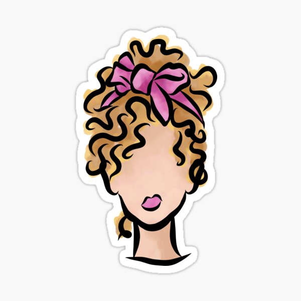 Item preview, Headscarf Bow (Blonde) designed and sold by Curly-Cuties.