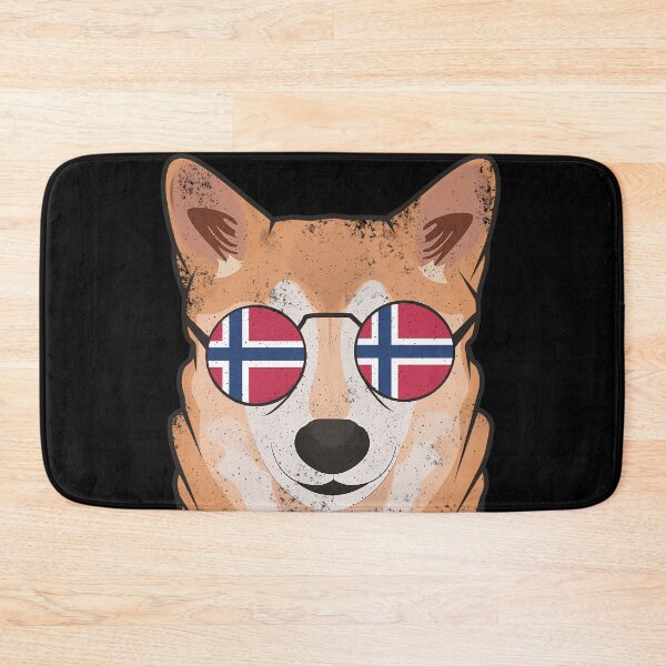 Item preview, Vintage Patriotic Shiba Inu Norwegian Flag designed and sold by feether-store.
