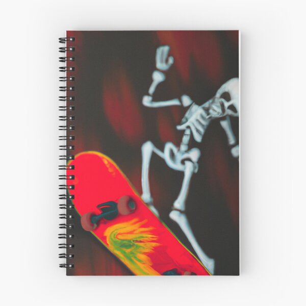 Item preview, skateboarding skeleton designed and sold by R4ndomArt.
