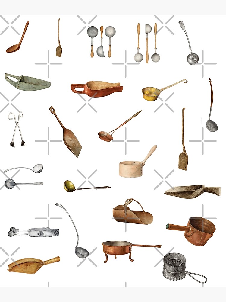 Kitchen tools poster by Miss Muns