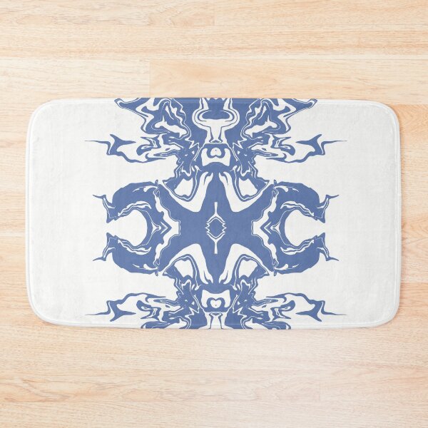 Item preview, Tactikles white and blue fluid abstract art acrylic  designed and sold by chuckletuckle.