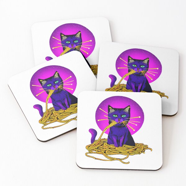 Item preview, The Surreal Dining Delight of a Cat with Good Taste designed and sold by Pixelzo.