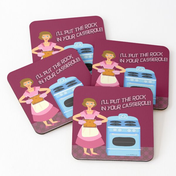 Item preview, Rock and Casserole Cheeky Retro Housewife Cartoon designed and sold by mytshirtfort.