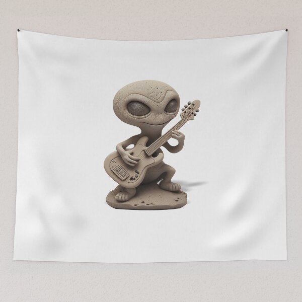 Item preview, Alien Guitarist - The Stone Collection designed and sold by FiveIntentions.