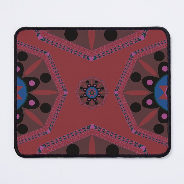 Item preview, sahara ajrak geometrical pattern mandala  designed and sold by chuckletuckle.
