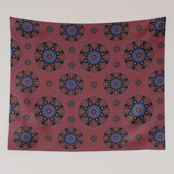 Item preview, sahara ajrak geometrical pattern mandala  designed and sold by chuckletuckle.